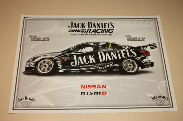 V8 Supercars Todd Kelly Rick Kelly Jack Daniels Racing Nissan Poster