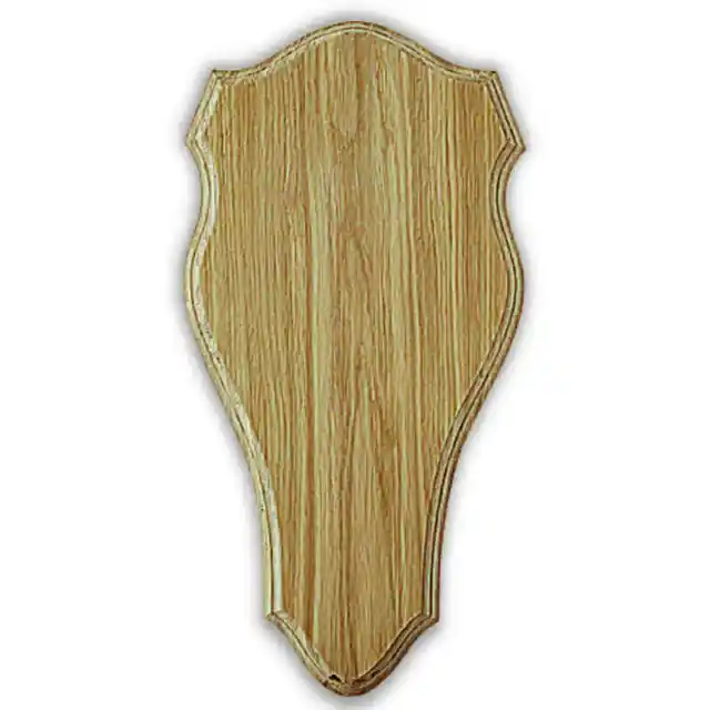 Escudo de madera para trofeo de ciervo. Panel. Cuerno. Astas. 51x26cm 030102
