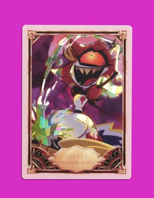 HAZBIN HOTEL TRADING Cards Niffty The Adam Slayer Cracked