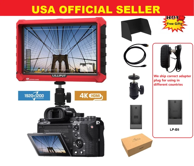 LILLIPUT A7s 7 " 1920x1200 4K HDMI DSLR Kamera Feld Monitor Dji Ronin M LP-E6