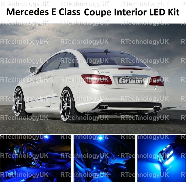 thumbnail image 2 of RTechnologyUK Blue Premium Full LED Interior Light Kit For Mercedes E-Class W212 2 of 4