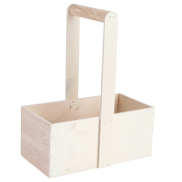 Wooden Flower Girl Basket Wooden Basket Gift Wrap Boxes Gift Containers Flowers