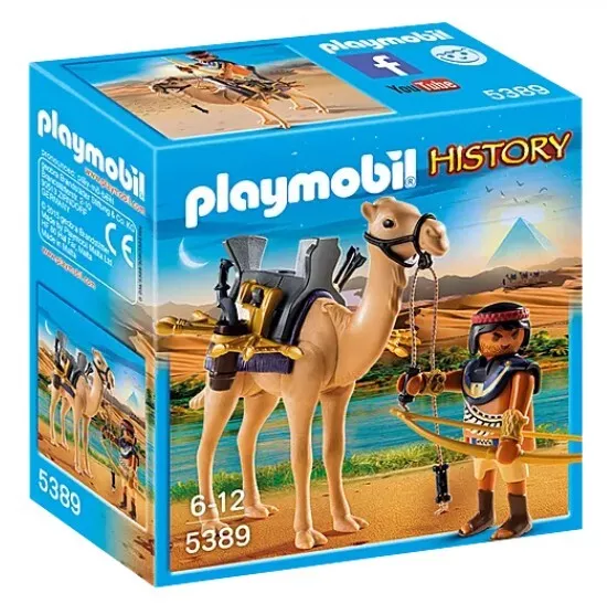 PLAYMOBIL - Lote Egipcio Soldado Arquero a Camello History CAJA Y NUEVO 5389