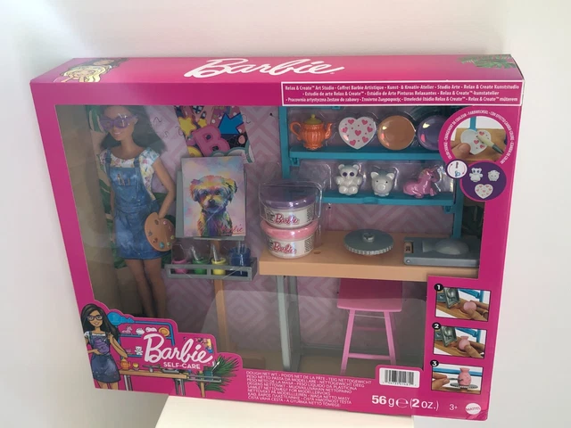 BARBIE COFFRET NEUF les metiers cuisine avec pate a modeler plus