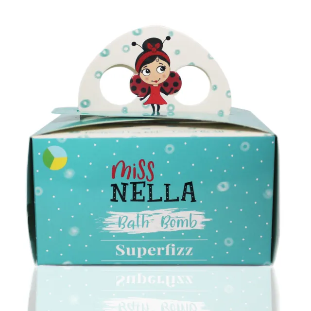 3 x bomba de baño efervescente para niños Miss Nellie sin fragancia hipoalergénica 3