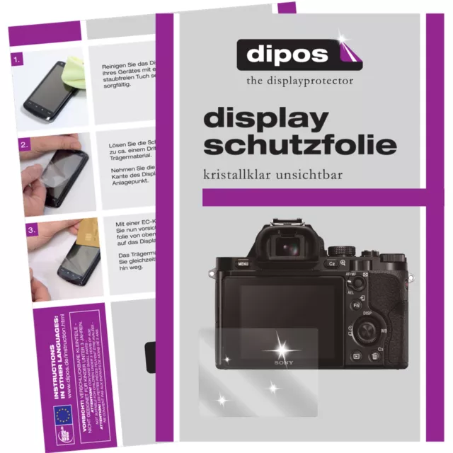 6x dipos Screen Protector for Sony Alpha 7 /7R protection guard crystal clear