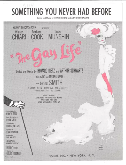 BARBARA COOK Broadway Sheet Music SOMETHING YOU NEVER HAD BEFORE / THE GAY LIFE