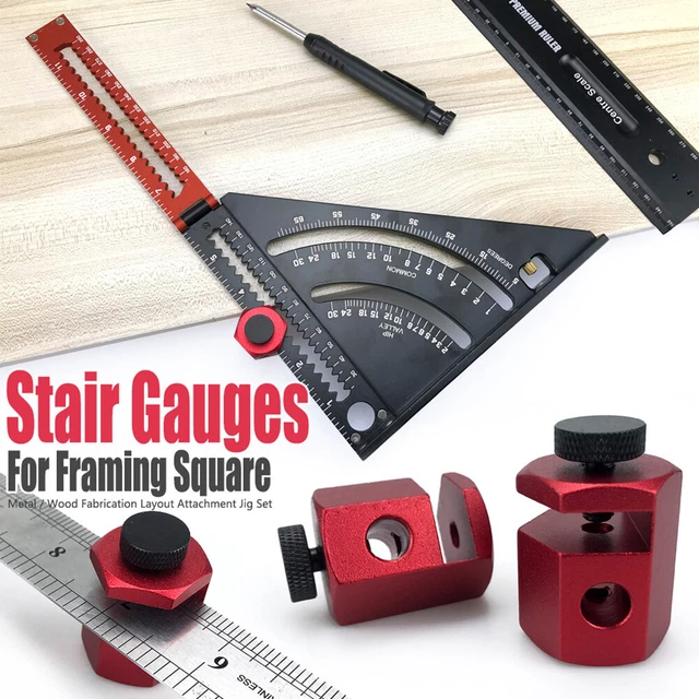 FRAMING JIGS 2PCS Tall Stair Gauges for Stair Layout Rafter Layout AU ...