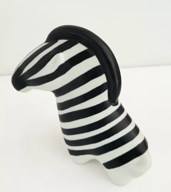 VTG Arabia Finland ZEBRA Figurine Designed By TAISTO KAASINEN Abstract Art Mint!