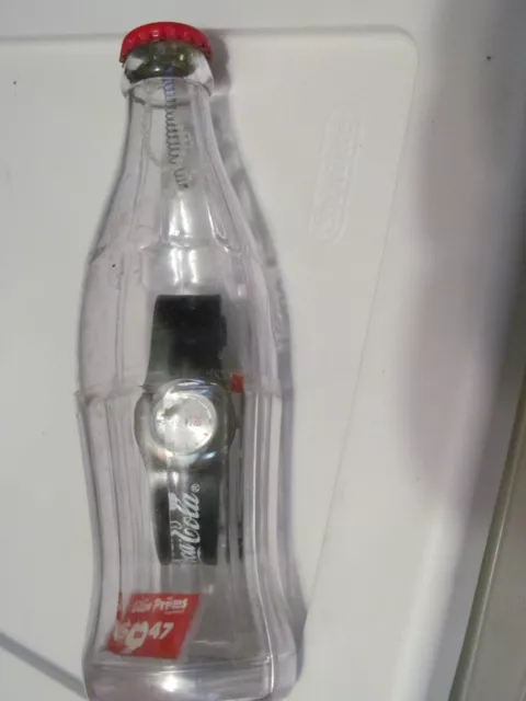 2002 Coca-Cola Ladies Quartz Watch "New"  In Clear Plastic Bottle