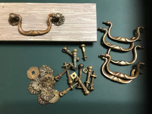 CHIPPENDALE RARE SET 6 GEORGIAN 18TH  CENTURY Period Original “ORNATE “PULLS