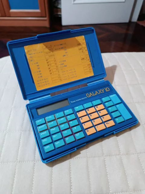 ►Texas Instruments Galaxy 10◄ Calcolatrice Pedagogica Da Collezione 1987 Italy