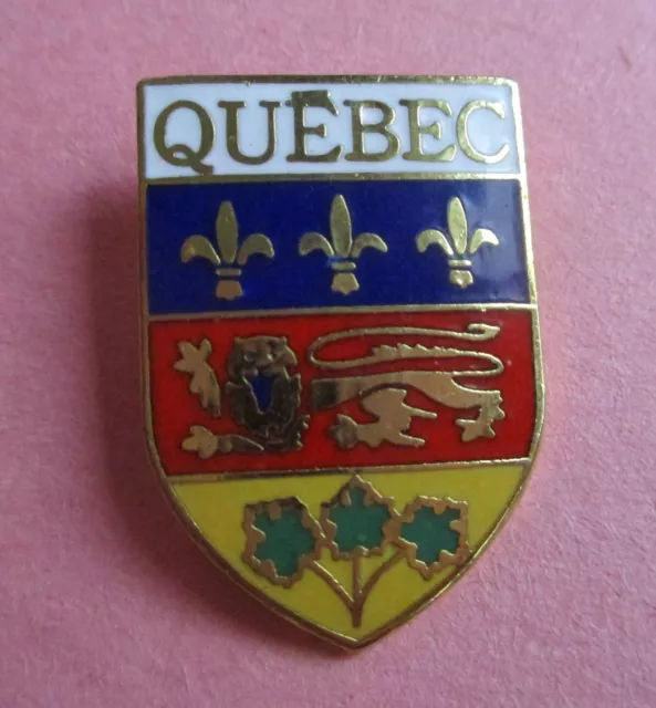 Quebec Coat of Arms - Canada Souvenir Lapel Pin