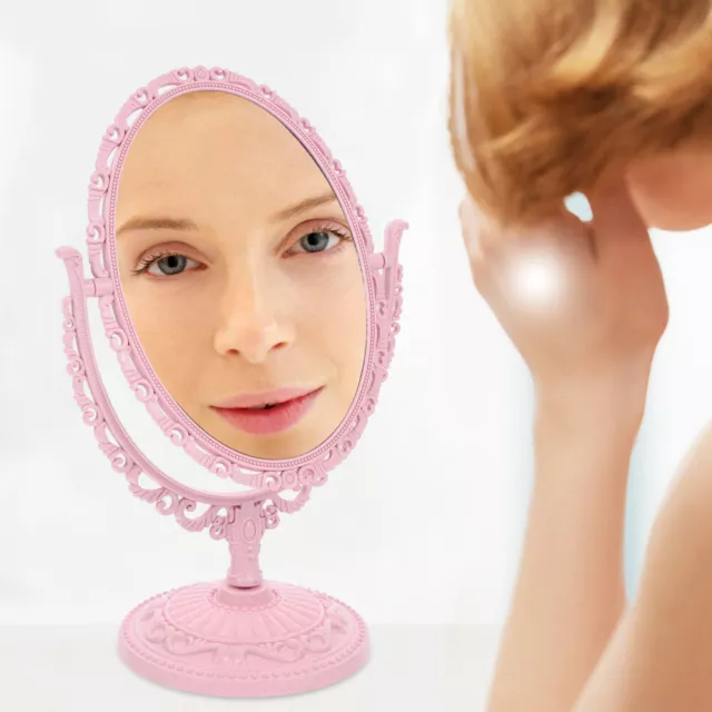 Tabletop Vanity Mirror Double-Sided Magnifying Makeup Mirror with 360 Degree