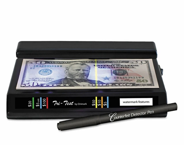 🔥Dri-Mark Tri Test Counterfeit Bill Detector UV with Pen BEST DEAL!🔥