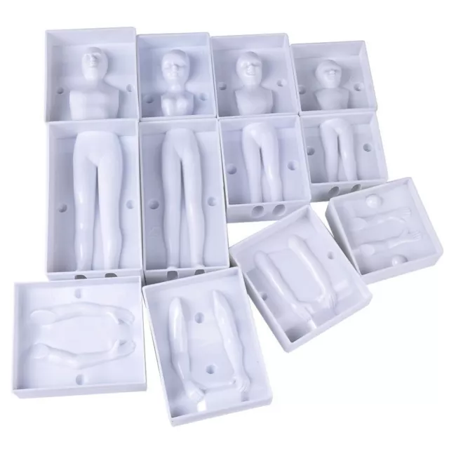 1 Set Plastic Mold 3D Man Womens Human Body Fondant Cake Polymer Clay Decor Tool