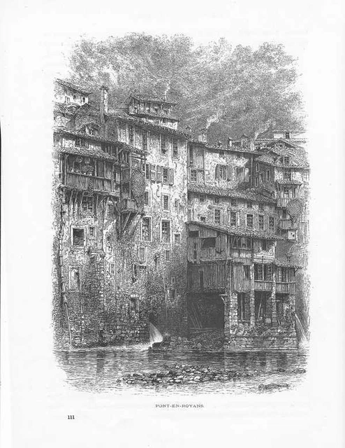 ITALIE GRAVURE 1850 Vue Du Mont Cassin Dans Le Royaume De Naples EUR 35