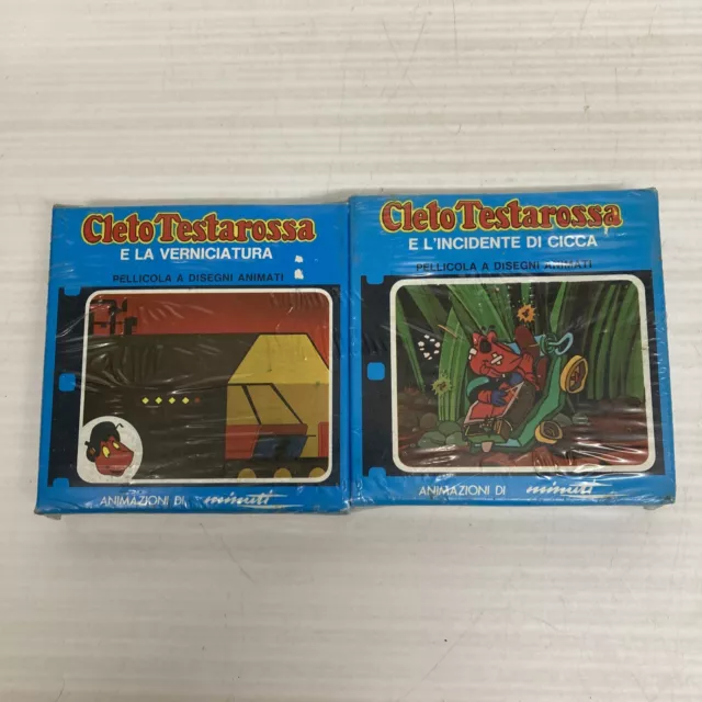Lot 2 Films Super 8 Drawing Cartoon Cleto Testarossa Époqmaya BEE Casimir No. 1