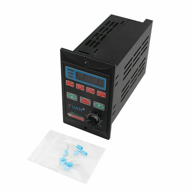 SINGLE PHASE/3-PHASE 220V Variable Frequency Drive Converter Motor 750W ...