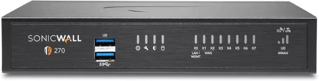 SonicWall TZ270 hardware firewall 2000 Mbit/s