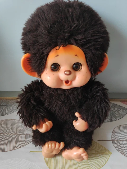 VINTAGE PELUCHE KIKI LE VRAI AJENA 1974 SEKIGUCHI 18/20 CM . Tenue