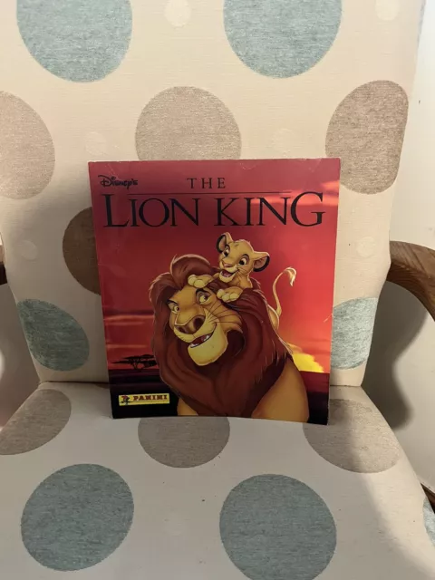 Rare Panini Disney The Lion King Sticker Album Virtually Empty