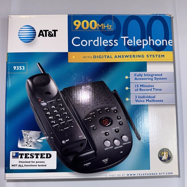 AT&T 9357 900 MHz Single Line Cordless Phone New ATT Telephone 39.99