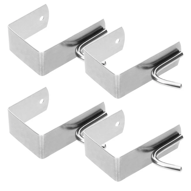 4 Pcs Wall Hook Hook Hook Wall Mounted Hooks Lid Holder Pots Stainless Steel