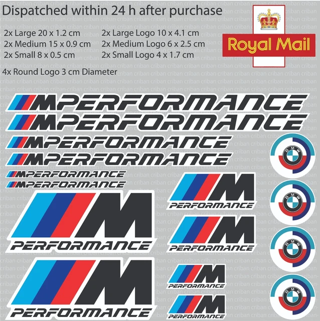 BMW M SPORT Performance Stickers Body Panel Wheels £6.49 - PicClick UK