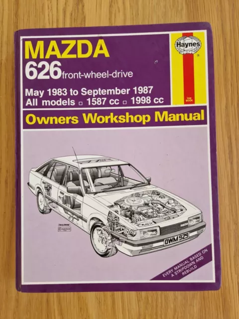 Mazda 626 FWD (1983-1987) Haynes Owners Workshop Manual Repair Hardcover Book