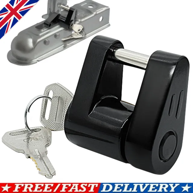 Anti Theft Secure Trailer Hitch Coupling Lock Towing Tow Tongue Latch Hitch Lock