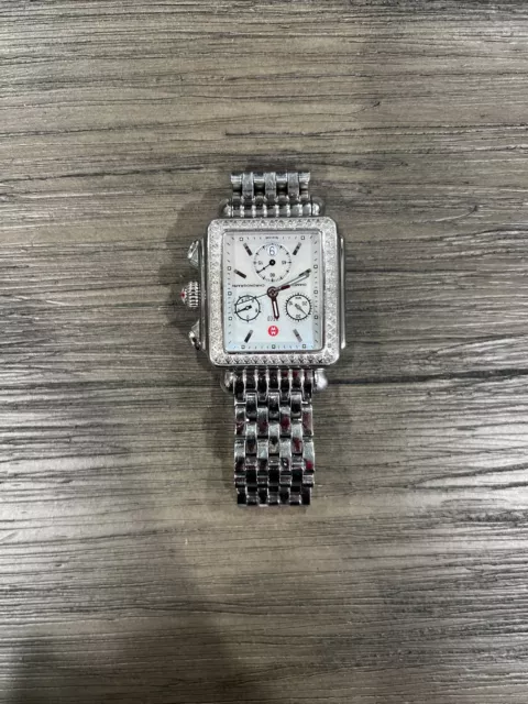 Michele 71-6000 Deco Diamond Bezel Watch  The Watch May Need a Battery