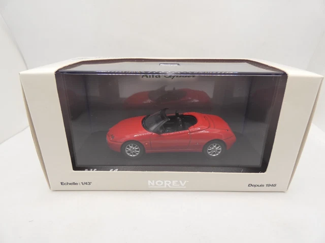 ALFA ROMEO SPIDER GTV 2003 rouge 1/43 Norev en boite EUR 22,90 - FR