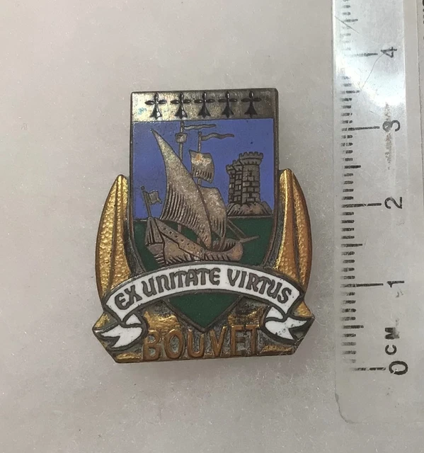 Insigne Miniature Marine - Escorteur SÉNÉGALAIS - Augis - Émail - Fabrication Française