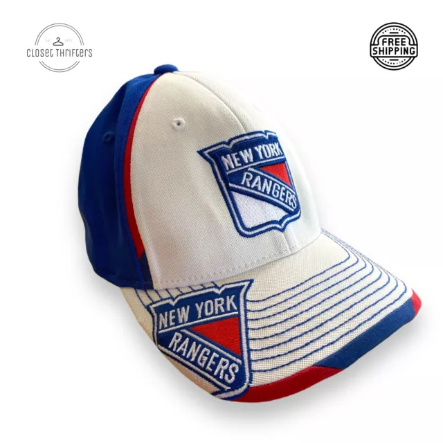 NHL Official New York Rangers Reebok Cap Hat Red White Blue