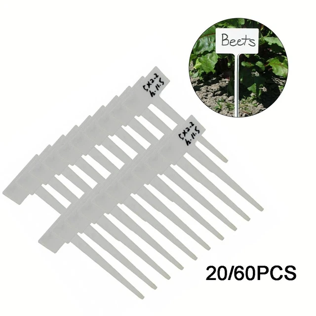 50 PZ COMODE Etichette Per Piante Bastone Di Plastica Per Vassoio Vaso - Foto 8