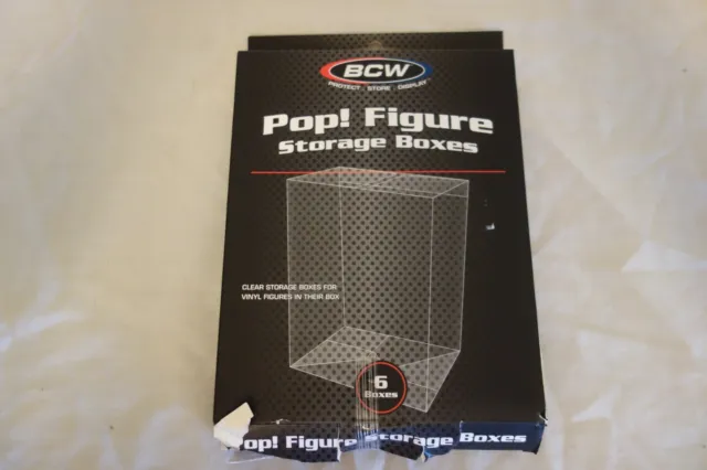 5 BCW Funko POP! Figure STORAGE BOX Display Clear Plastic Figurine Case Vinyl