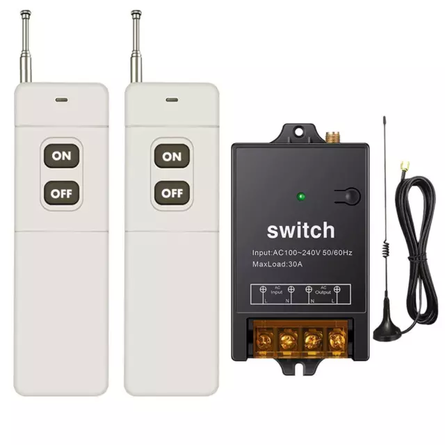 Remote Control Switch,1500M Long Distance,AC 110V/120V/240V /40A Relay RF Switch