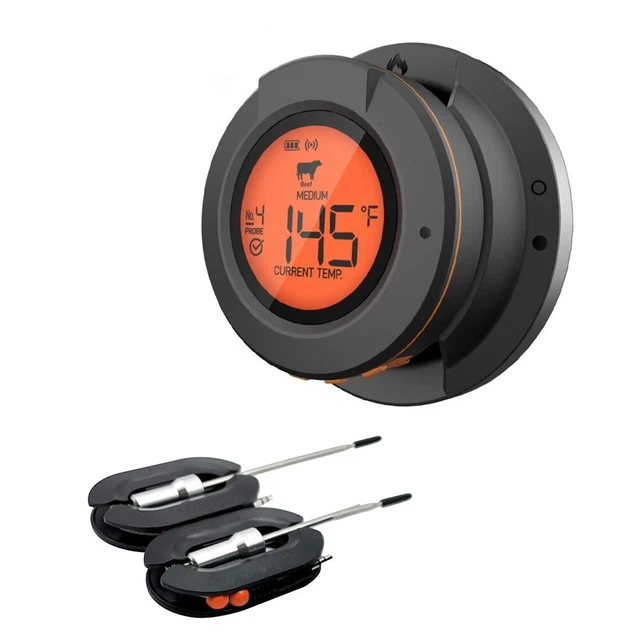 Termometro Digitale Magnetico Per Carne PROJECTS 'Kitchen' Con Timer - Per Barbecue, Forno E Cucina, Include Batteria