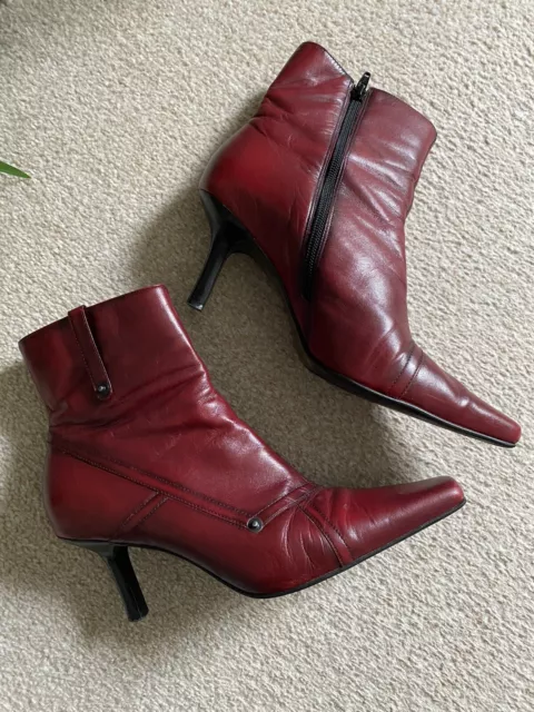 BARRATTS BURGUNDY RED Ankle Boots Size UK 7 9.00 PicClick UK