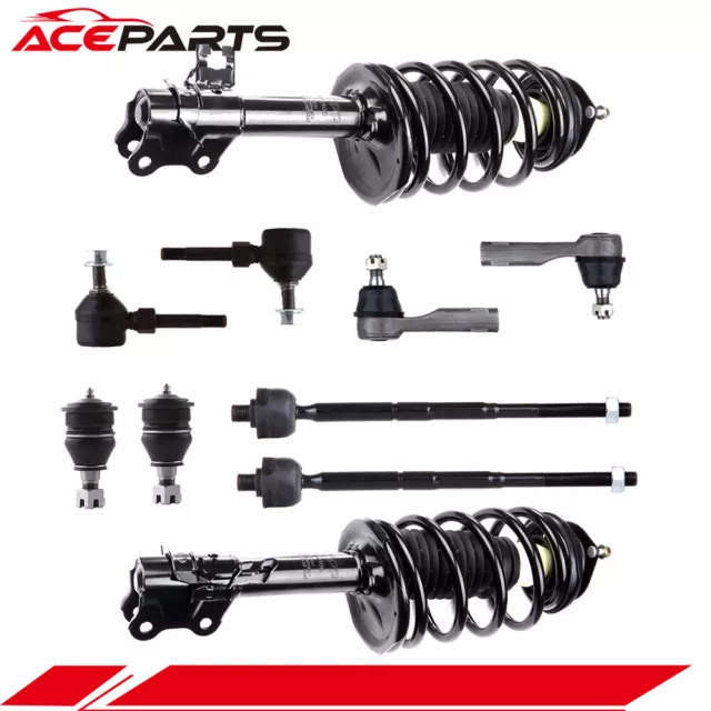 10x Front Complete Struts Lower Control Arm + Suspension Kit For Nissan Sentra