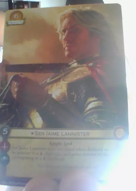 A Game Of Thrones 2.0 LCG Official  FFG Ser Jaime Lannister Alt Art  Card