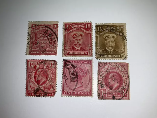 South Africa - 1884-1905. 6 X British Colonial Used Predecimal Stamps