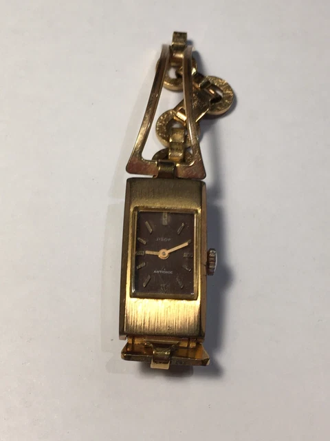 Montre Bracelet Ancienne Pour Femme - Modèle Vintage, Sans Marque, Occasion (réf. 104-48/A3)