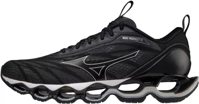 Mizuno Unisex Wave Prophecy 11 Running Shoes Trainers Jogging Sports - Black