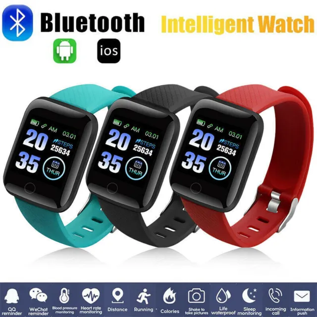 Smart Watch Band Sport Activity Fitness Tracker For Kids Fit bit Android iOS UK