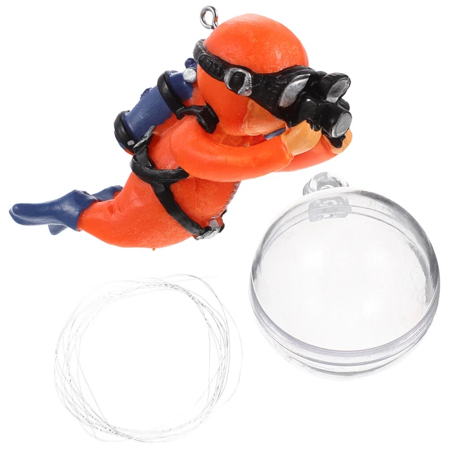 Aquarium Decor Fish Tank Floating Pendant Pirate Ornament Statue