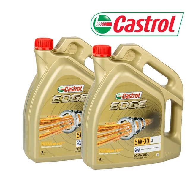 Castrol 15669e Edge Motoröl Titanium Fst 5w 30 2X CASTROL EDGE 5w-30 5L Motoröl LL Titanium Longlife Motorenöl 10