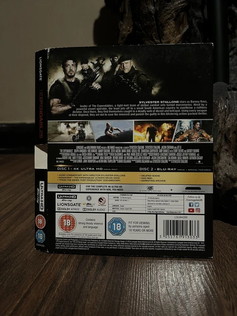 EXPENDABLES 4K ‼️SLIPCOVER Only‼️ £10.79 - PicClick UK