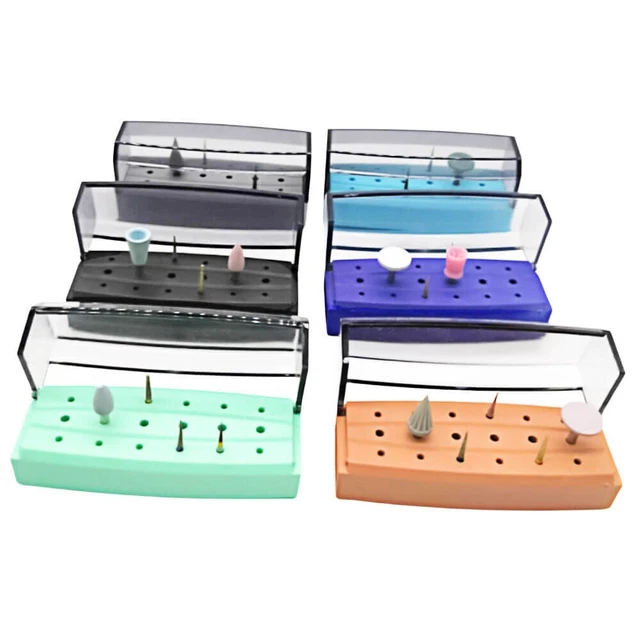 DENTAL ENDO BUR Files Block Holder Stand Autoclave Disinfection Box